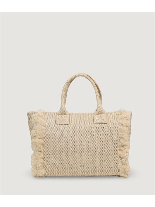beach shopper rafia Pinko | 106673-A39Y.HZ39Y